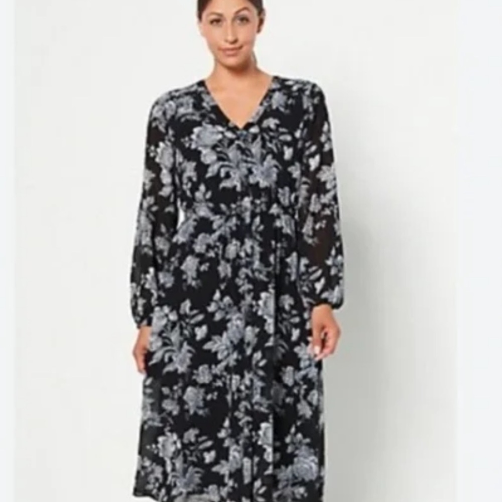 🌸Jason Wu Black Floral Dress (288)